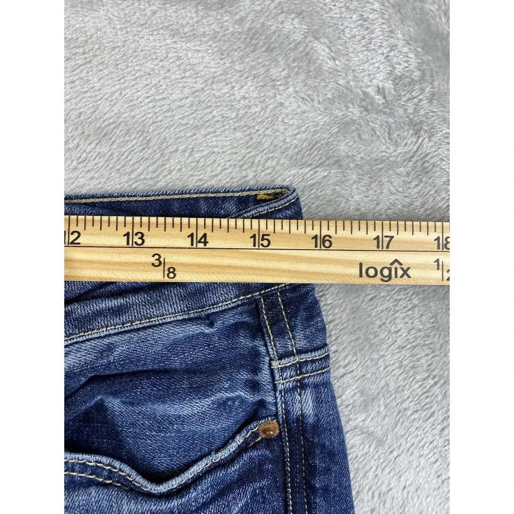 American Eagle Women's‎ Jeans Sz 2   Stretch Slouchy Med Wash Distressed